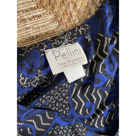 Vtg. Pellini by Von Bramlett Abstract Pattern Dress - Picture 4 of 9